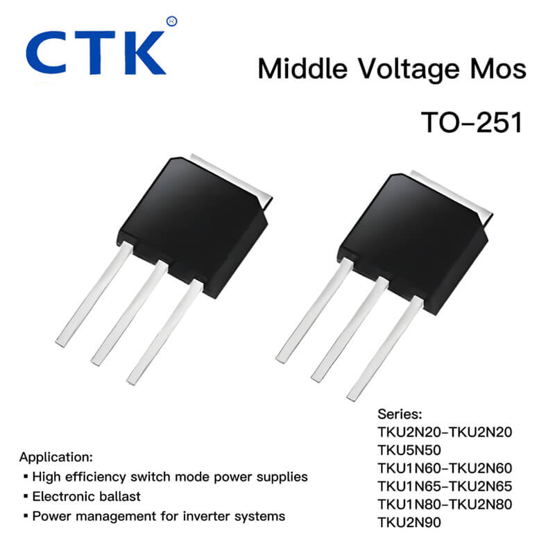 TO-251 Middle Voltage MOSFETs – U2N20 to U2N90 for Power Switching Applications