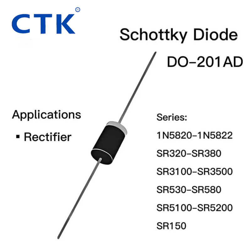 DO-201AD Schottky Diode 1N5820-1N5822