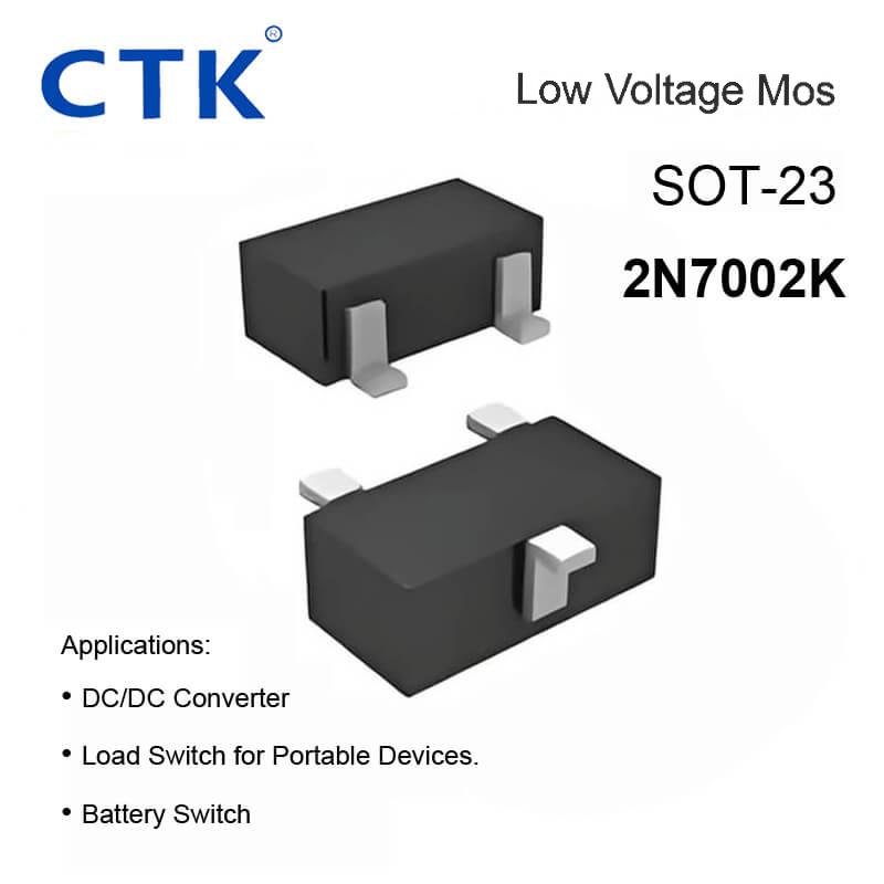 2N7002K SOT-23 Plastic Package Low Voltage Mosfet