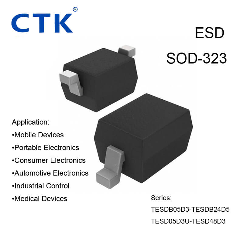 SOD-323 TVS Diode for ESD Protection ESDB05D3