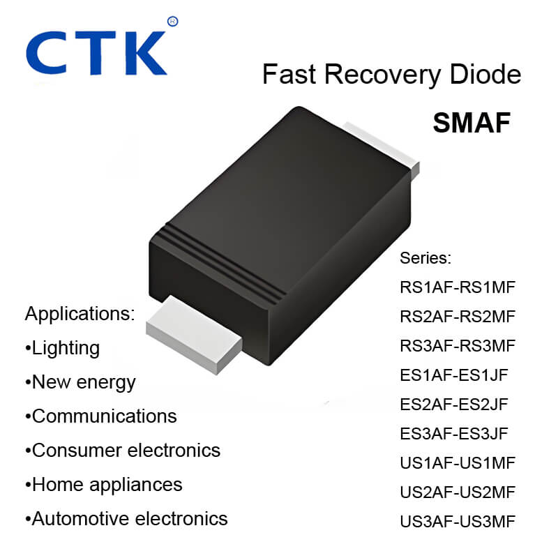 SMAF Fast Recovery Diodes – RS, ES & US Series for Space-Saving Designs