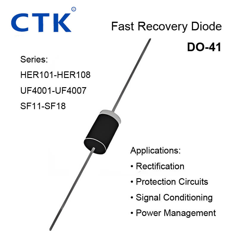 DO-41 Fast Recovery Diodes – HER & UF Series for High-Efficiency Circuits