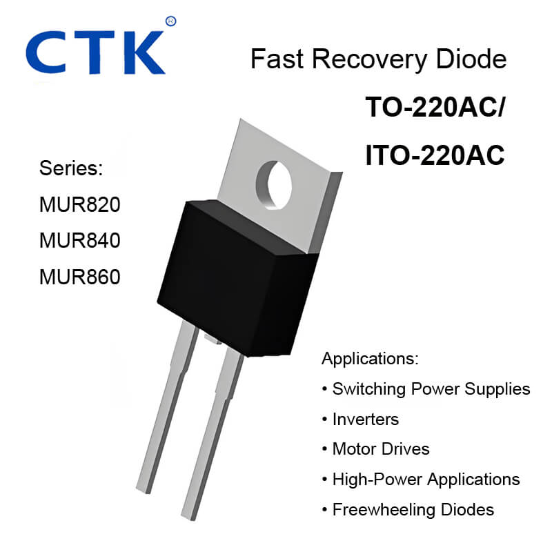MUR820 / MUR840 / MUR860 – TO-220AC Fast Recovery Diodes