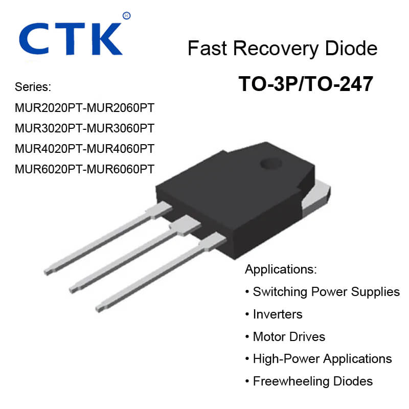 TO-3P/TO-247 Fast recovery diodes MUR2020PT-MUR2060PT