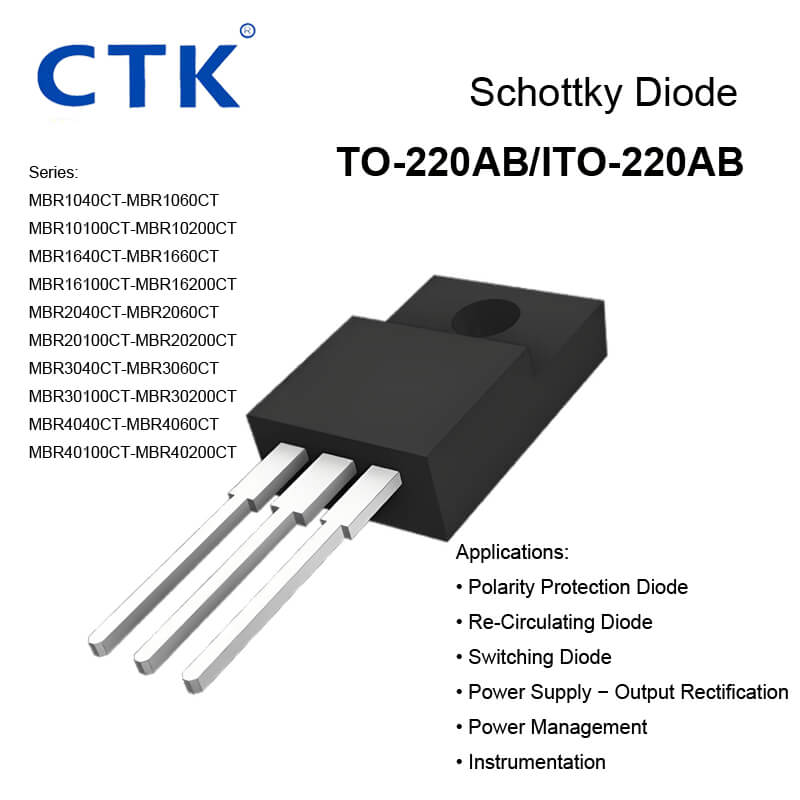 TO-220AB ITO-220AB Plastic Package Schottky Diode