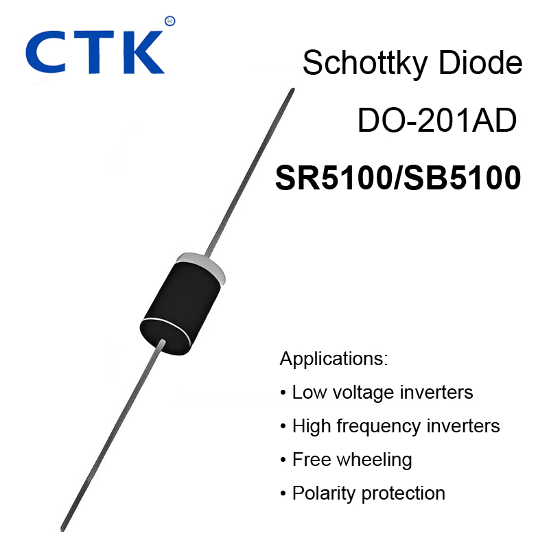SR5100/ SB5100 DO-201AD Schottky diode-CTK Schottky Diode Manufacturer