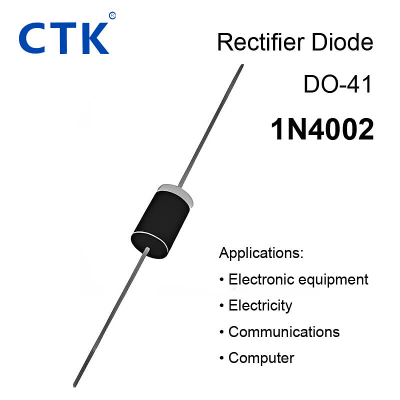 1N4002 DO-41 Plastic Silicon Rectifier Diode 1A Silicon Rectifier
