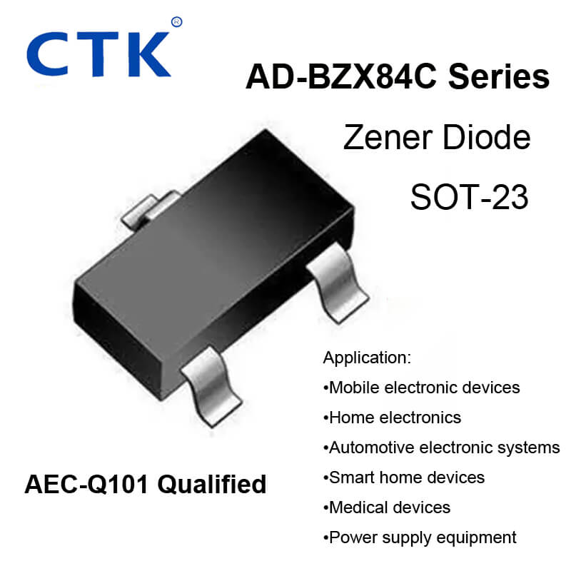 SOT-23 Zener Diodes – BZX84C Series for Voltage Regulation Circuits
